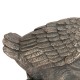 Glitzhome 20"H MGO Faux Bronze Goose Garden Statue