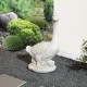 Glitzhome 20"H MGO White Goose Garden Statue