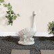 Glitzhome 20"H MGO White Goose Garden Statue
