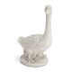 Glitzhome 20"H MGO White Goose Garden Statue