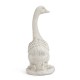 Glitzhome 20"H MGO White Goose Garden Statue