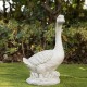 Glitzhome 20"H MGO White Goose Garden Statue