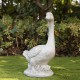 Glitzhome 20"H MGO White Goose Garden Statue