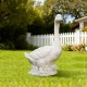 Glitzhome 20"H MGO White Goose Garden Statue
