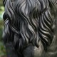 Glitzhome Set of 2 - 36.25"H Oversized MGO Black Guardian Sitting Lion Garden Statues