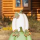Glitzhome Set of 3 36"H Fall Stacked Pumpkin Yard Stake