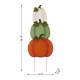 Glitzhome Set of 3 36"H Fall Stacked Pumpkin Yard Stake