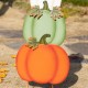 Glitzhome Set of 3 36"H Fall Stacked Pumpkin Yard Stake