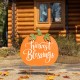 Glitzhome 24"H Fall Metal Pumpkin Yard Stake