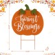 Glitzhome 24"H Fall Metal Pumpkin Yard Stake