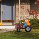 Glitzhome 30"H Fall Metal Tractor & Scarecrow Yard Stake