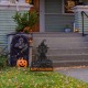Glitzhome 30.25"H Halloween Metal Silhouette Cat Yard Stake