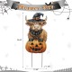 Glitzhome 30"H Halloween Metal Painted Highland Cow Yard Stake