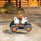 Glitzhome 24"H Halloween Metal Ghost Car Yard Stake