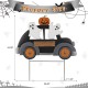 Glitzhome 24"H Halloween Metal Ghost Car Yard Stake