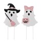 Glitzhome S/2 28"H Halloween Metal Ghosts Yard Stake