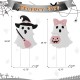 Glitzhome S/2 28"H Halloween Metal Ghosts Yard Stake
