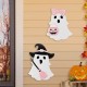 Glitzhome S/2 28"H Halloween Metal Ghosts Yard Stake