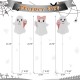 Glitzhome S/3 23.75"H Halloween Metal Pink Ghosts Yard Stake