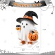 Glitzhome 11.50"H Halloween Resin Witch Ghost Table Decor