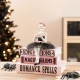 Glitzhome 8.25"H Halloween Polyresin Pink Skeleton Ballerina on Books Table Decor