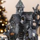 Glitzhome S/4 Halloween Lighted Resin Haunted House w/Timer