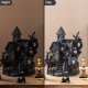 Glitzhome S/4 Halloween Lighted Resin Haunted House w/Timer