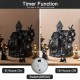 Glitzhome S/4 Halloween Lighted Resin Haunted House w/Timer