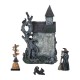 Glitzhome S/4 Halloween Lighted Resin Haunted House w/Timer