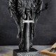 Glitzhome 12"H Halloween Lighted Resin Grim Reaper Table Decor w/Timer