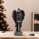 Glitzhome 12"H Halloween Lighted Resin Grim Reaper Table Decor w/Timer