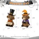 Glitzhome S/2 4.75"H Halloween Resin Highland Cow Table Decor