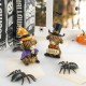 Glitzhome S/2 4.75"H Halloween Resin Highland Cow Table Decor