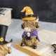 Glitzhome S/2 4.75"H Halloween Resin Highland Cow Table Decor