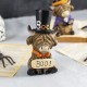 Glitzhome S/2 4.75"H Halloween Resin Highland Cow Table Decor