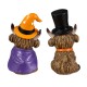 Glitzhome S/2 4.75"H Halloween Resin Highland Cow Table Decor
