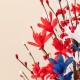 Glitzhome 21"H Patriotic/ Americana Floral Table Tree