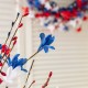 Glitzhome 21"H Patriotic/ Americana Floral Table Tree