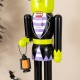 Glitzhome 18"H Halloween Wood Frankenstein w/Ornament Nutcracker