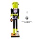 Glitzhome 18"H Halloween Wood Frankenstein w/Ornament Nutcracker