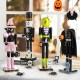 Glitzhome 18"H Halloween Wood Frankenstein w/Ornament Nutcracker
