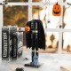Glitzhome 14.5"H Halloween Wood Headless Horseman w/Ornament Nutcracker