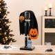 Glitzhome 14.5"H Halloween Wood Headless Horseman w/Ornament Nutcracker