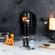 Glitzhome 14.5"H Halloween Wood Headless Horseman w/Ornament Nutcracker