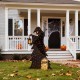 Glitzhome 60"H Lighted Halloween 2D Grim Reaper Outdoor Décor with 160 warm White LED Lights