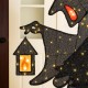 Glitzhome 60"H Lighted Halloween 2D Grim Reaper Outdoor Décor with 160 warm White LED Lights