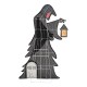 Glitzhome 60"H Lighted Halloween 2D Grim Reaper Outdoor Décor with 160 warm White LED Lights