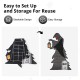 Glitzhome 60"H Lighted Halloween 2D Grim Reaper Outdoor Décor with 160 warm White LED Lights