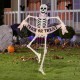 Glitzhome 86.25"H Lighted Halloween 2D Pink Skeleton Outdoor Décor with 220 warm White LED Lights
