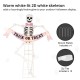 Glitzhome 86.25"H Lighted Halloween 2D Pink Skeleton Outdoor Décor with 220 warm White LED Lights